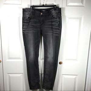Silver Suki Mid Skinny Black Jeans